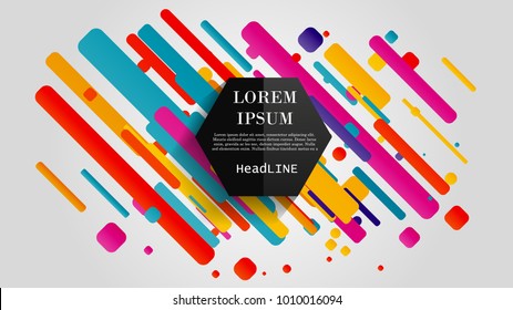 Vector, abstract geometric background