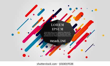 Vector, abstract geometric background