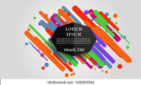 Vector, abstract geometric background