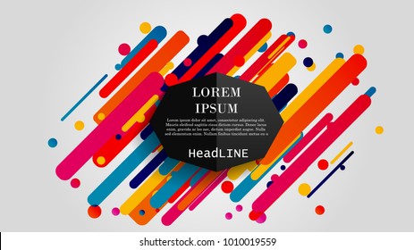 Vector, abstract geometric background