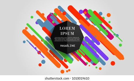 Vector, abstract geometric background