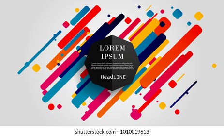 Vector, abstract geometric background