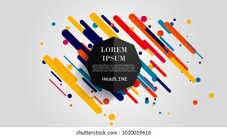 Vector, abstract geometric background