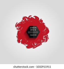 Vector, abstract geometric background