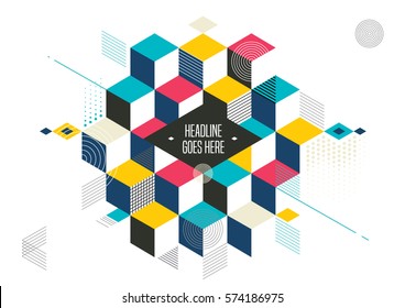 Vector of abstract geometric background