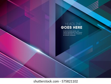 Vector of abstract geometric background