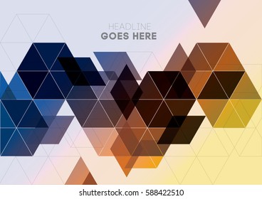 Vector of abstract geometric background