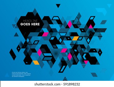 Vector of abstract geometric background