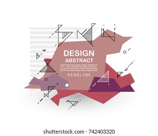 Vector, abstract geometric background