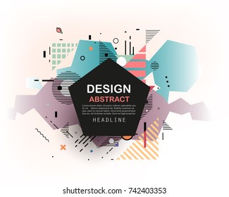 Vector, abstract geometric background