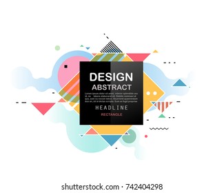 Vector, abstract geometric background