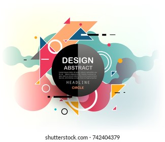 Vector, abstract geometric background