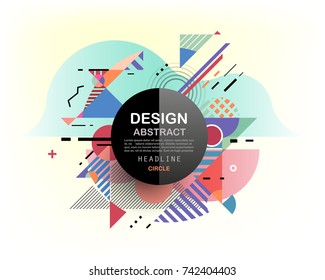 Vector, abstract geometric background