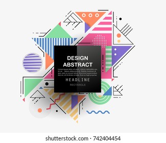 Vector, abstract geometric background