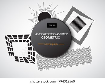 Vector, abstract geometric background