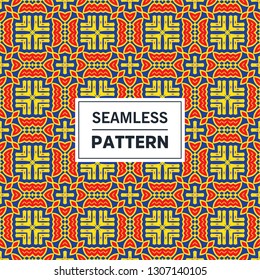 Vector abstract geometric background. Based on ethnic ornaments. Intertwined paper stripes. Elegant background for cards, invitations, tile, etc.