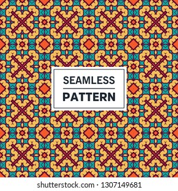 Vector abstract geometric background. Based on ethnic ornaments. Intertwined paper stripes. Elegant background for cards, invitations, tile, etc.