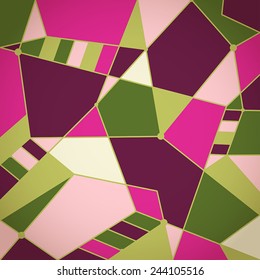 vector abstract geometric background in bright colors