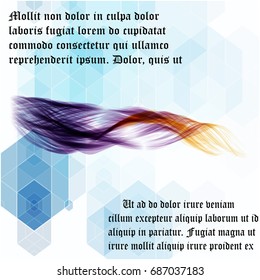 Vector abstract geometric background.
Color blue