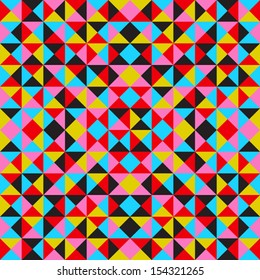 Vector abstract geometric background with colorful triangles