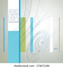 Vector abstract geometric background, contemporary style illustration, clear eps 8 vector.