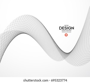 Vector abstract geometric background. Grid construction. For business, science, technology design.