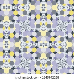 Vector abstract geometric background, hexagon pattern