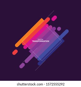 Vector of abstract geometric background, modern and trendy background