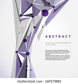 Vector abstract geometric background, modern style illustration.