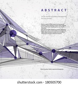Vector abstract geometric background, modern style illustration.