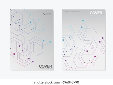 Vector abstract geometric background. Modern brochure design element.