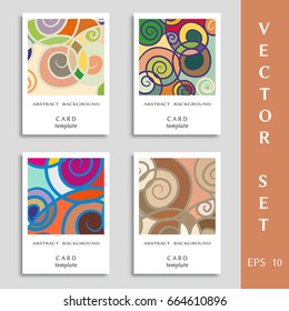 Vector abstract geometric background set. Modern art, design for invitation card, front page, mockup brochure theme style, banner idea, book cover, booklet print, flyer