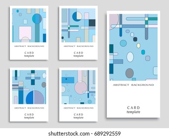 Vector abstract geometric background set. Art template design for invitation card, front page, mockup brochure theme style, banner idea, book cover, booklet print, flyer