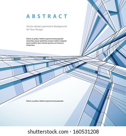 Vector abstract geometric background, technical style illustration.