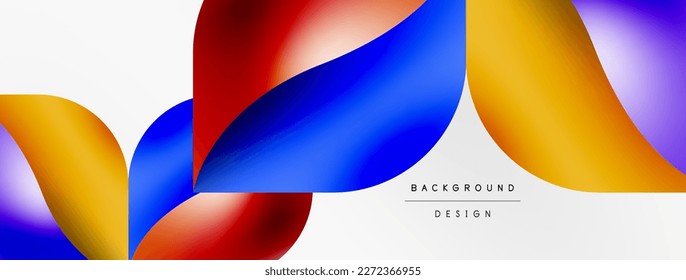 Vector abstract geometric background. Techno flower petals concept. Wallpaper or texture design, bright poster, banner, flyer