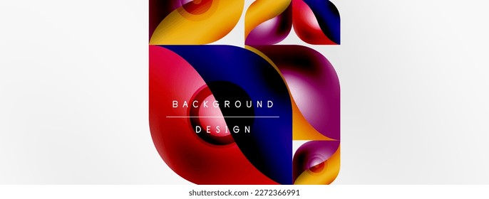 Vector abstract geometric background. Techno flower petals concept. Wallpaper or texture design, bright poster, banner, flyer