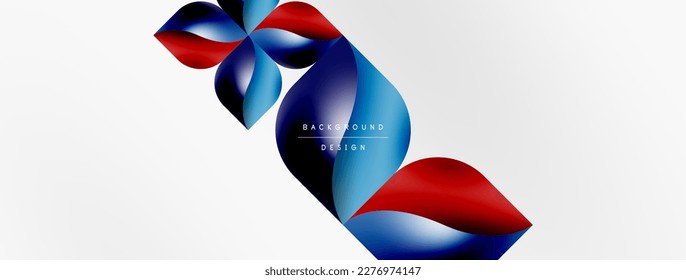 Vector abstract geometric background. Techno flower petals concept. Wallpaper or texture design, bright poster, banner, flyer