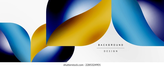 Vector abstract geometric background. Techno flower petals concept. Wallpaper or texture design, bright poster, banner, flyer