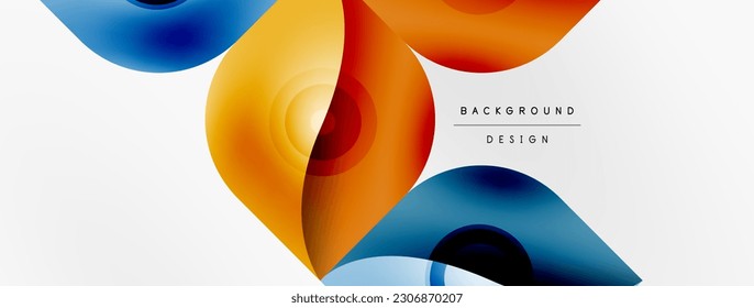 Vector abstract geometric background. Techno flower petals concept. Wallpaper or texture design, bright poster, banner, flyer