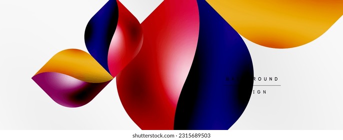 Vector abstract geometric background. Techno flower petals concept. Wallpaper or texture design, bright poster, banner, flyer