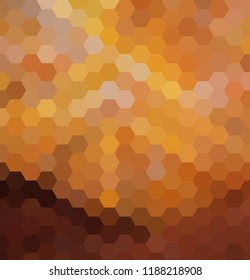 Vector Abstract geometric background. Template brochure design. Yellow hexagon shape