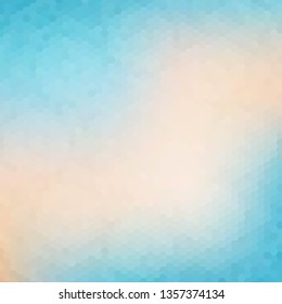 Vector Abstract geometric background. Template brochure design. Blue hexagon shape 
