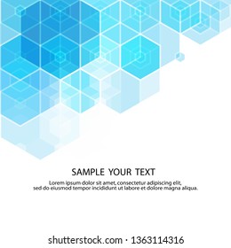 Vector Abstract geometric background. Template brochure design. 