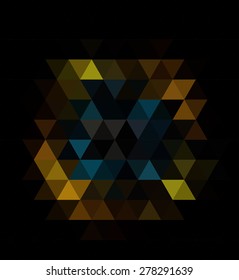 Vector Abstract geometric background. Template brochure design