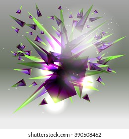 Vector Abstract geometric background. Template brochure design