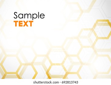 Vector Abstract geometric background. Template brochure design. Hexagonal banners. Can be used for website and promotion. Clean white design layout template. 