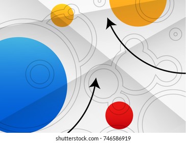 Vector Abstract geometric background. Template brochure design. Hexagonal banners. Can be used for website and promotion. Clean white design layout template. 