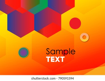 Vector Abstract geometric background. Template brochure design. Hexagonal banners. Can be used for website and promotion. Clean white design layout template. Honeycomb, cellular design.