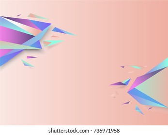 Vector Abstract Geometric Background With Triangle
