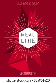 Vector abstract geometric background with triangles